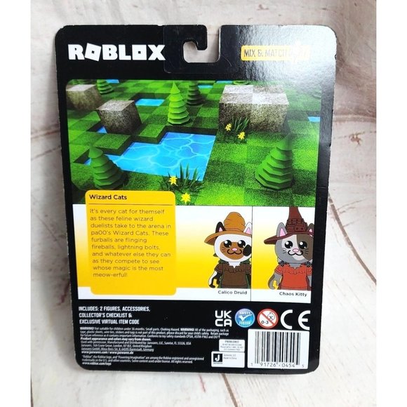 Wizard Cats 9-Piece Interchangeable Figurines Roblox Set with Exclusive Virtual - Picture 2 of 12